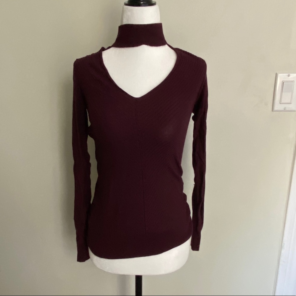 Burgundy sweater